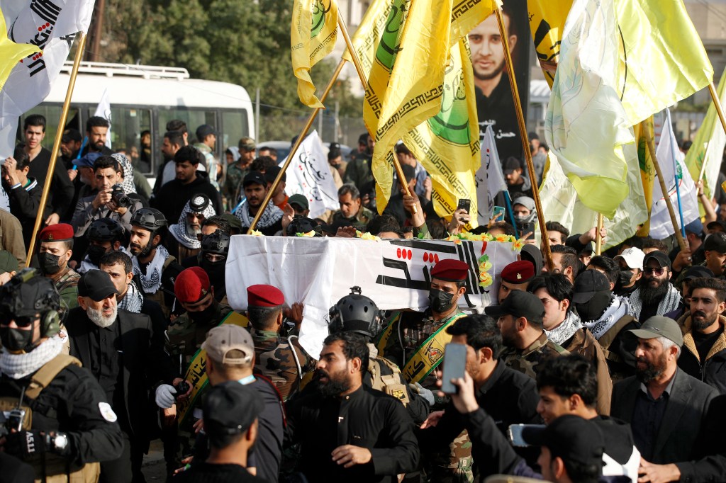 Members of Hashed al-shaabi (Popular Mobilisation) forces