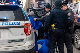 nypd making an arrest