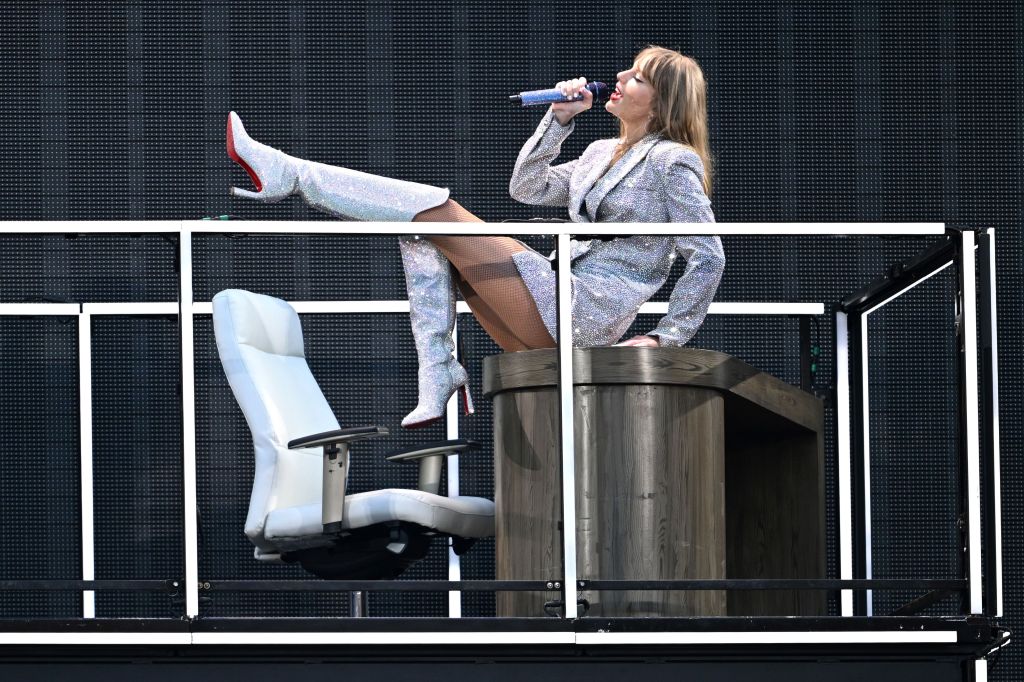 Taylor Swift performs during the first night of the The Eras Tour in Australia at the Melbourne Cricket Ground in Melbourne, Australia, 16 February 2024. 