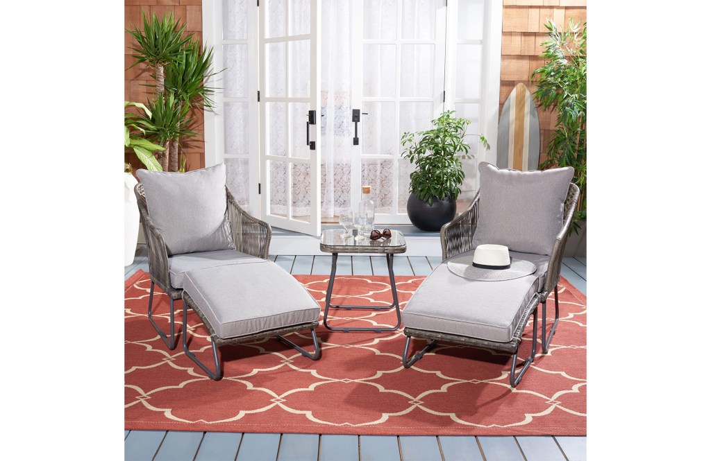 Nevaeh 2 - Person Outdoor Seating Group with Cushions