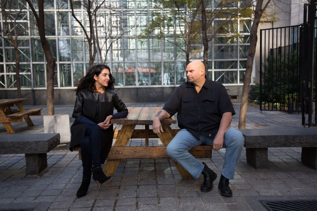 Fetterman and his wife Gisele