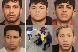 The migrants accused of assaulting cops in Times Square.