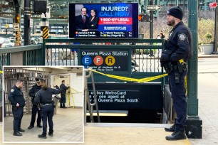 Queens subway station stabbing