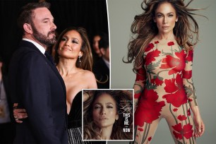 Ben Affleck Jennifer Lopez, Jennifer Lopez solo, and the cover of "This Is Me... Now."