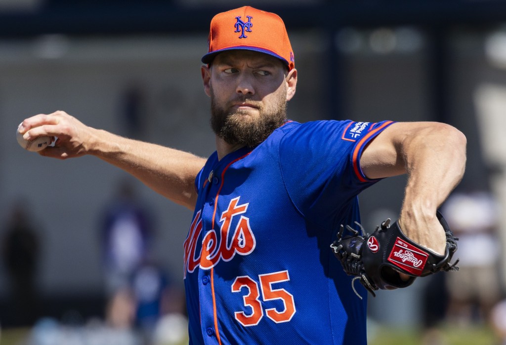 Adrian Houser pitched two scoreless innings in the Mets' 7-1 exhibition win over the Marlins.