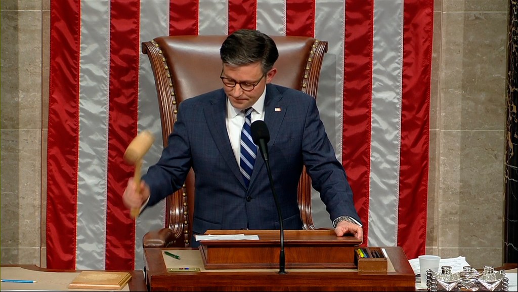 House Speaker announces vote to impeach Homeland Security Secretary Mayorkas in the U.S Capitol, Washington, D.C.