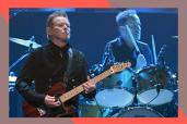 Eagles singer Don Henley rocks out on guitar.