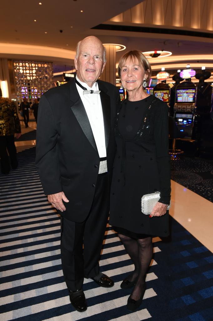 Tom Brady's parents, Tom Sr. (l.) and Galynn (r.), in Las Vegas on Dec. 13, 2023.