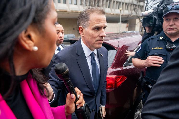 Hunter Biden arrives for an interview as part of the House impeachment inquiry.