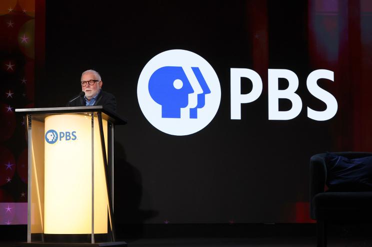 Ken Ehrlich speaking at PBS presentation of "Library of Congress Gershwin Prize for Popular Song" during the 2024 TCA Winter Press Tour.