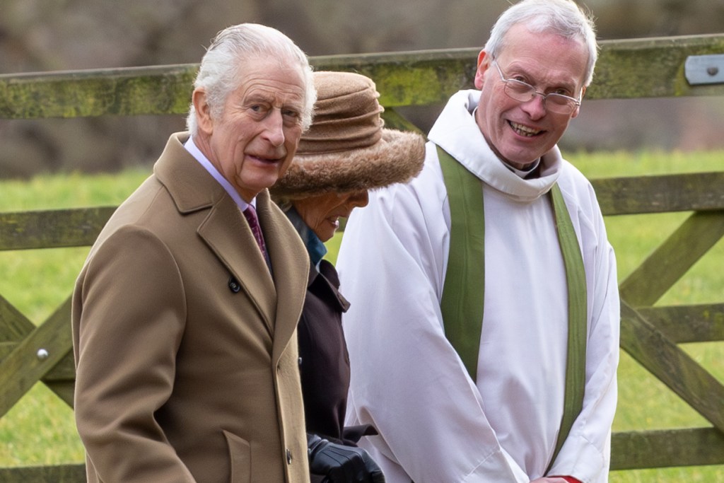 King Charles and Queen Camilla join Reverend Canon Paul Williams on Sunday in Sandringham, Norfolk, where Charles is recuperating.