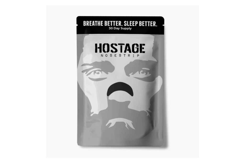 A package of Hostage Tape nose strips