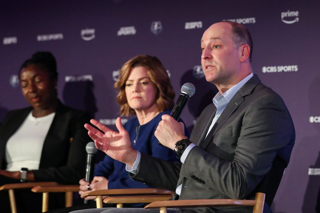 EW Scripps CEO Adam Symson said that Wall Street overreacted to the forthcoming sports venture between Fox, Disney and Warner Bros Discovery, telling CNBC: "It's the efficient bundle Wall Street is making it out to be."