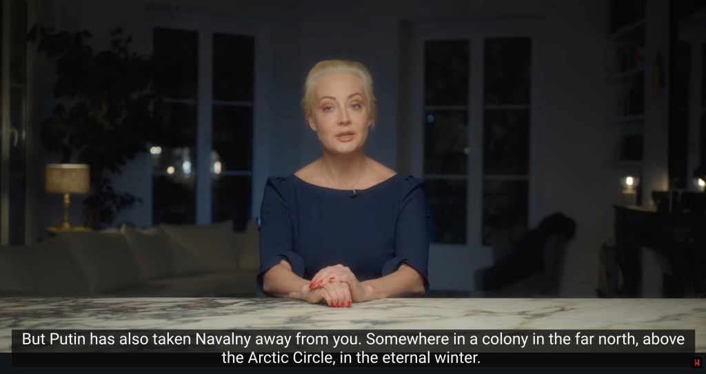 Yulia Navalnaya speaks about her husband's death in YouTube video