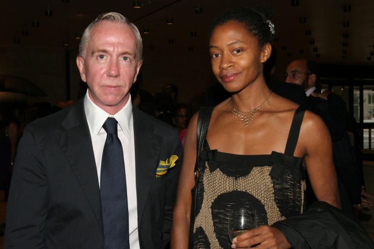 Brent Sikkema standing next to Kara Walker