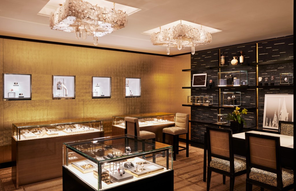 Image of the interior of Chanel's new jewelry store