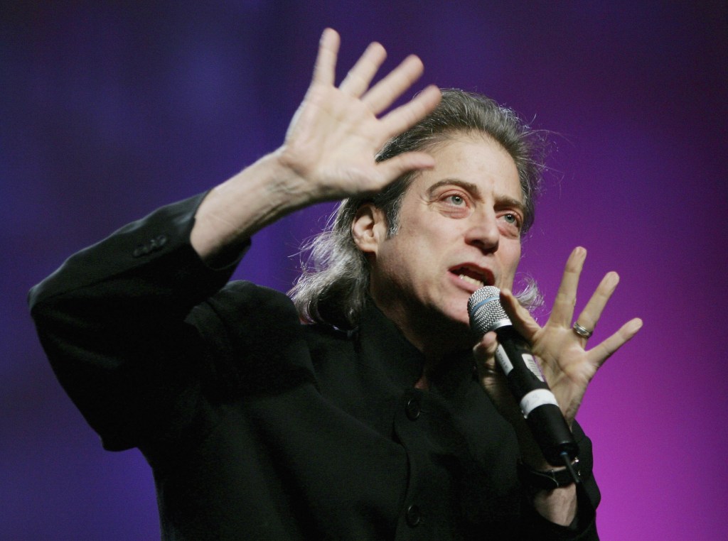 Richard Lewis on stage in Las Vegas in 2005. Never was self-deprecation funnier.