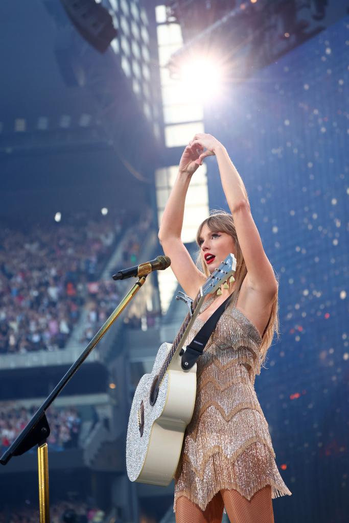 “96,000 people the first night, 96,000 people the second night, 96,000 people tonight. All of that, those are all the biggest shows I’ve ever played on a tour and you did it three times," Swift, 34, told the screaming crowd at Melbourne Cricket Ground in a clip posted to X.