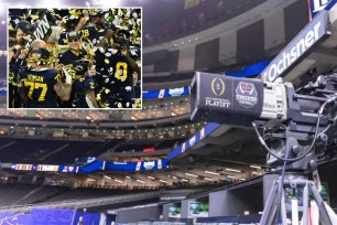 ESPN camera and Michigan Wolverines