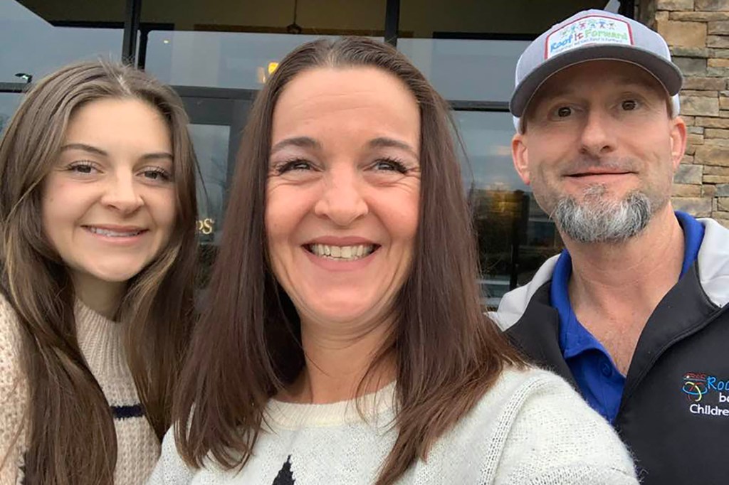 Laken Riley, her mother, Allyson Phillips and her father, John