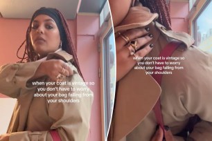 Julles, who goes by @theboldbudget on TikTok, revealed a surprise hack to wearing an old-school trench coat with an epaulette.