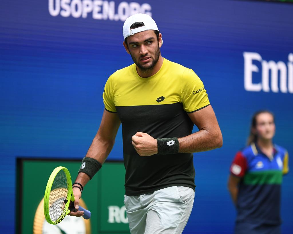 Gael Monfils Vs Matteo Berrettini on Arthur Ashe Stadium at the USTA Billie Jean King National Tennis Center on September 4, 2019 in Flushing Queens.  