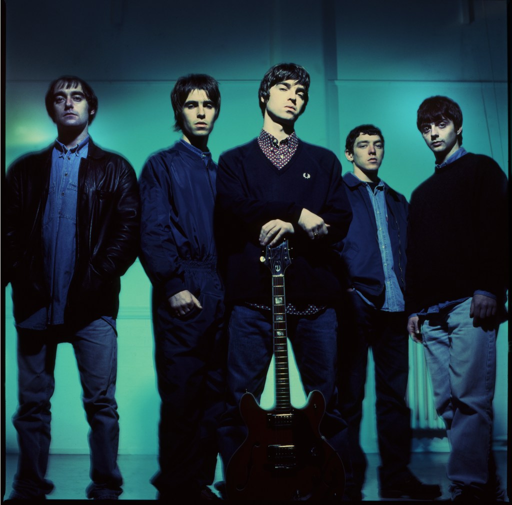 Oasis at Nomad Studios in Manchester, United Kingdom, on November 29, 1993.