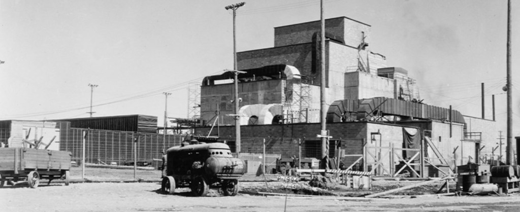 The B Reactor is the world's first full-scale nuclear reactor. The plutonium produced here was used in the Trinity Test and in the Fat Man bomb dropped on Nagasaki, Japan on August 9, 1945. 