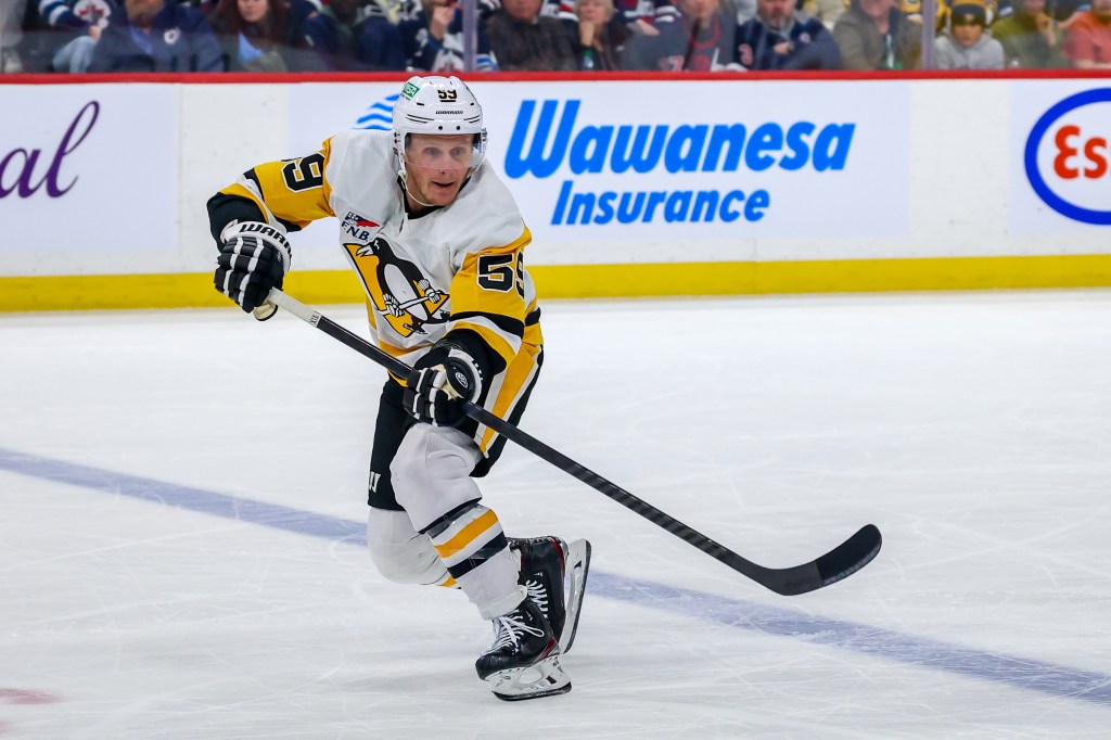 The Penguins' Jake Guentzel 