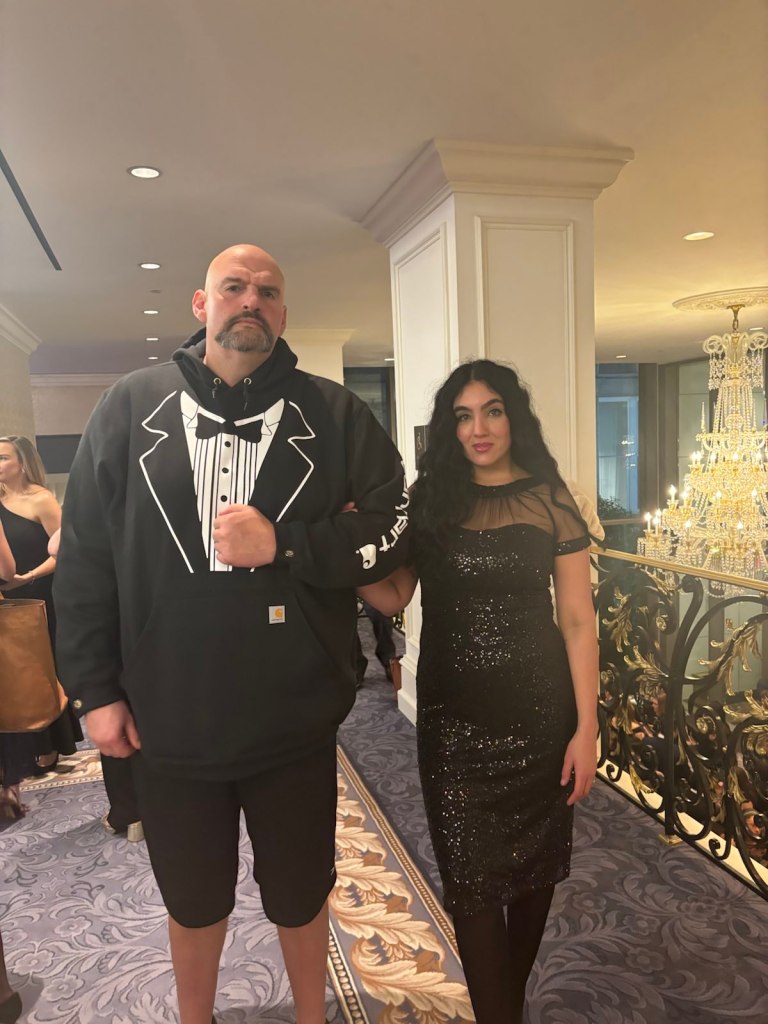 Sen. John Fetterman and his wife, Gisele Barreto Fetterman