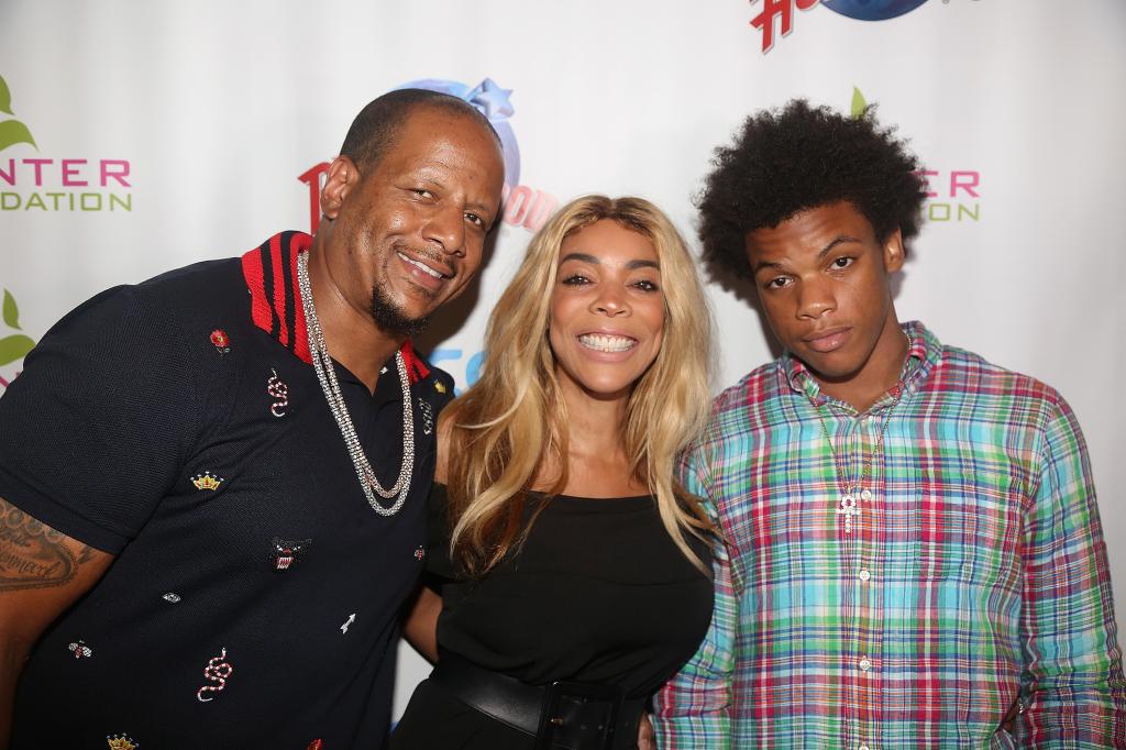 Wendy Williams with her ex-husband, Kevin Hunter, and son Kevin Hunter Jr.