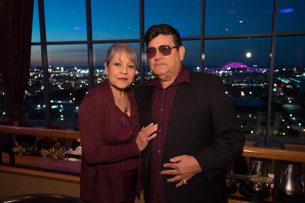 2016: Selena's parents, Marcela and Abraham Quintanilla Jr., at the Media Welcome for the MAC Selena World Premiere in Corpus Christi.