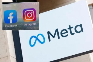 Meta, Facebook, Instagram logos