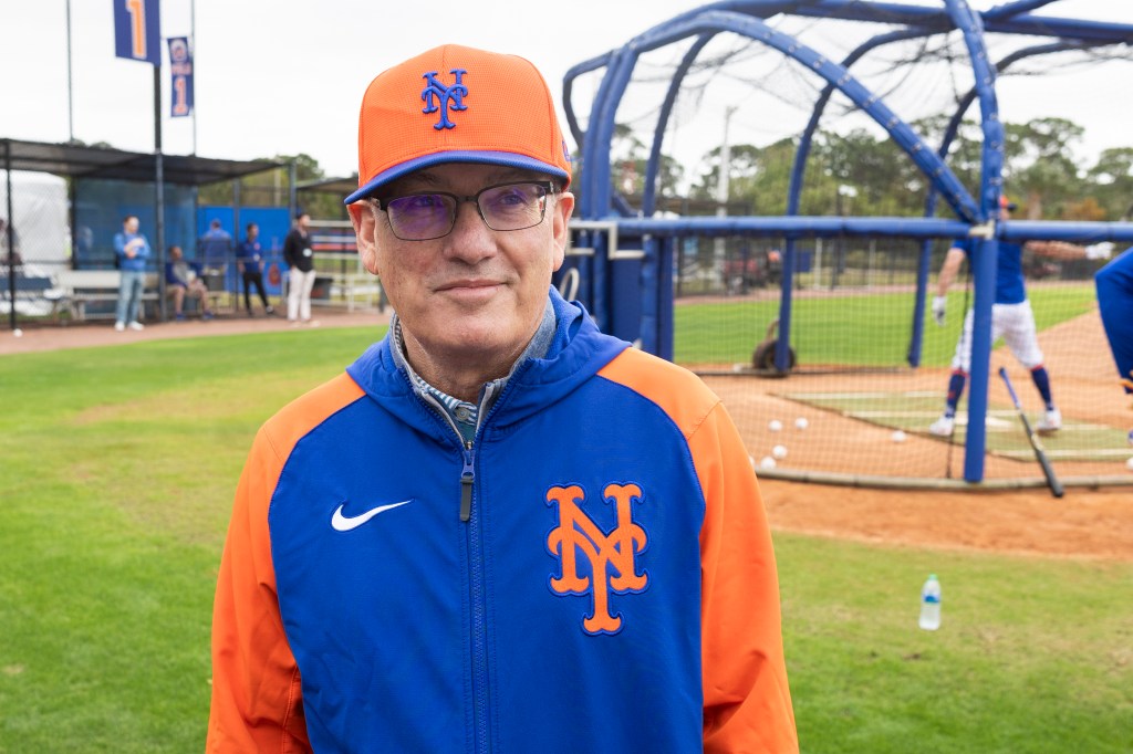 Mets owner Steve Cohen looks on during spring training in February 2024.