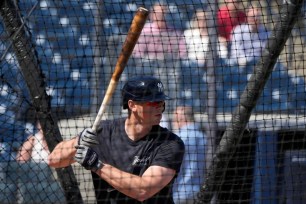 DJ LeMahieu had two solid at-bats against Gerrit Cole during Yankees' spring training practice.