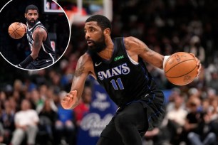 kyrie irving brooklyn return mavericks