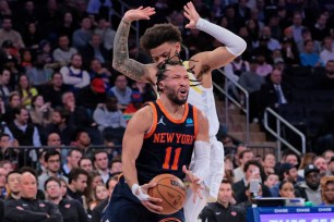 Jalen Brunson, driving to the basket during the Knicks' win over the Jazz, is expected to be named an All-Star on Thursday.