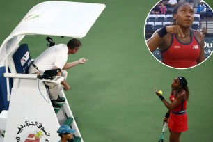 Coco Gauff gets into heated argument with umpire over a late call