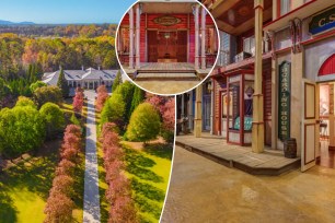 An entire replica of a Western town build within a 25,000 square feet Georgia estate lists for $9 million. 