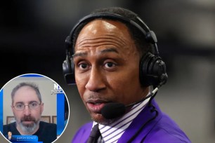 Aaron Schatz (left) responded to Stephen A. Smith's shade over his MVP vote by quoting Taylor Swift lyrics.