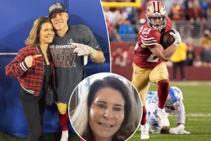 Christian McCaffrey's mom 'started bawling' during 49ers' NFC Championship woes