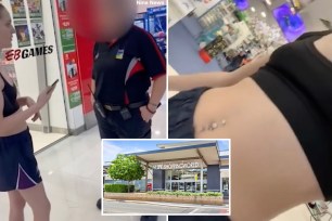 There’s no law to stop someone from wearing a crop top, but this shopping center security guard seemed to think there was.