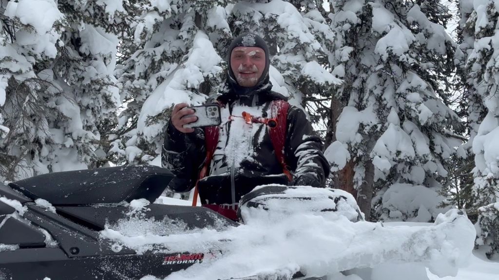 Zak pictured after his rescue from avalanche 