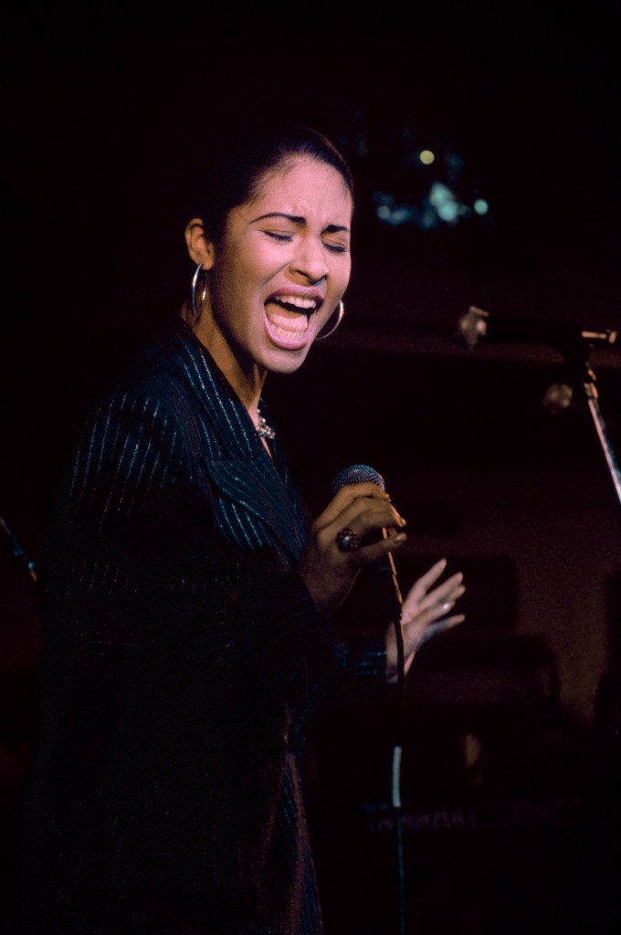 Selena Quintanilla performs at the opening of the Hard Rock Cafe in San Antonio in 1995 -- two months before her murder.