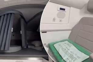 A pilot has freaked out fliers by revealing the comfy but claustrophobic quarters.