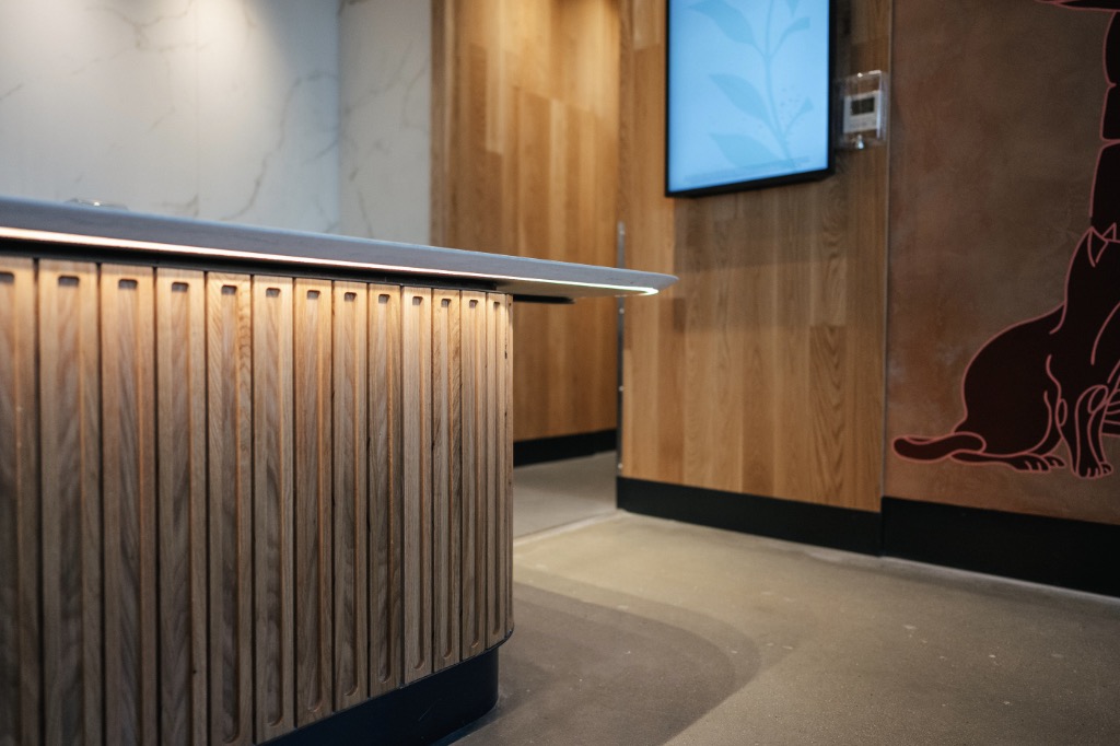 The more-accessible design includes countertops with overhangs, which Starbucks said will better accommodate customers with wheelchairs or service dogs.