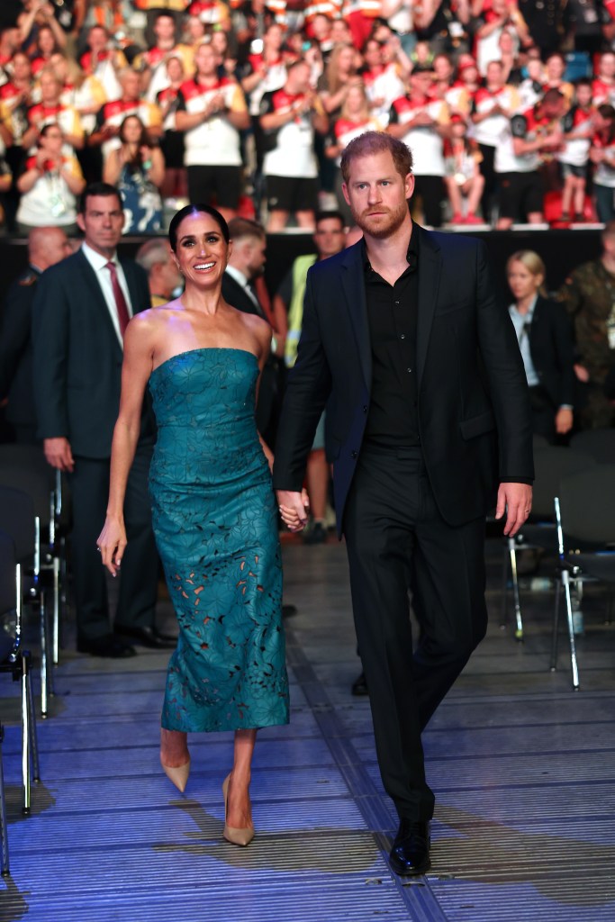 Prince Harry and Meghan Markle attend the closing ceremony of the Invictus Games Düsseldorf 2023. 