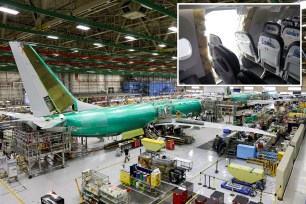 Boeing plane under production