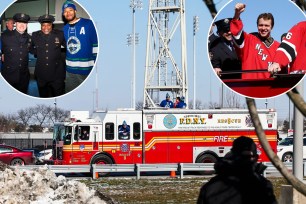 Rangers arrive to NHL Stadium Series