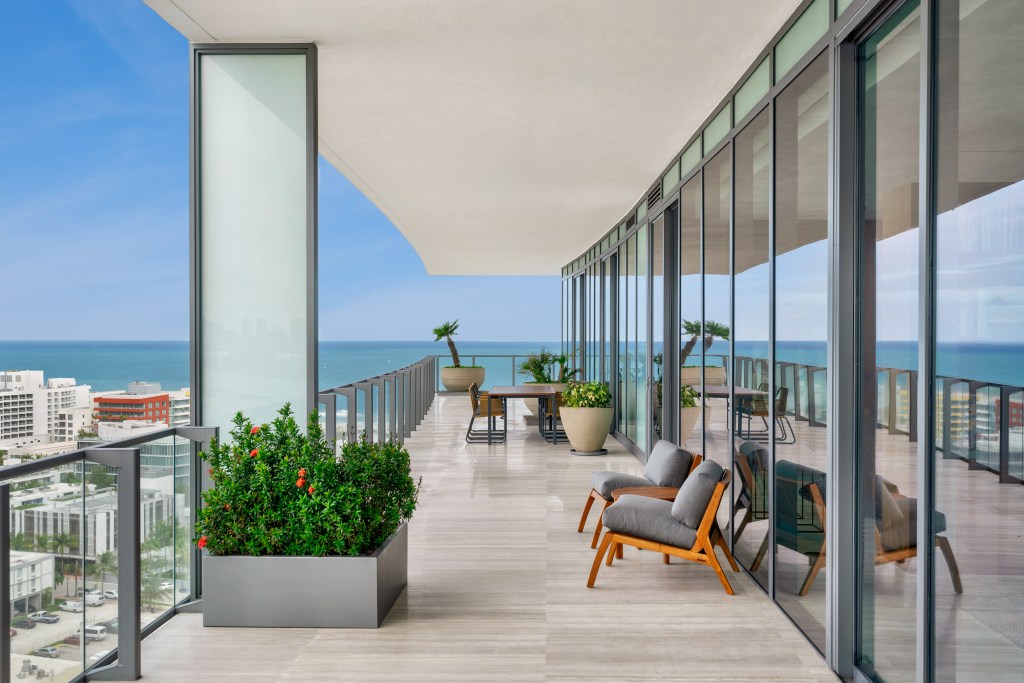 apogee south beach two merged apartments